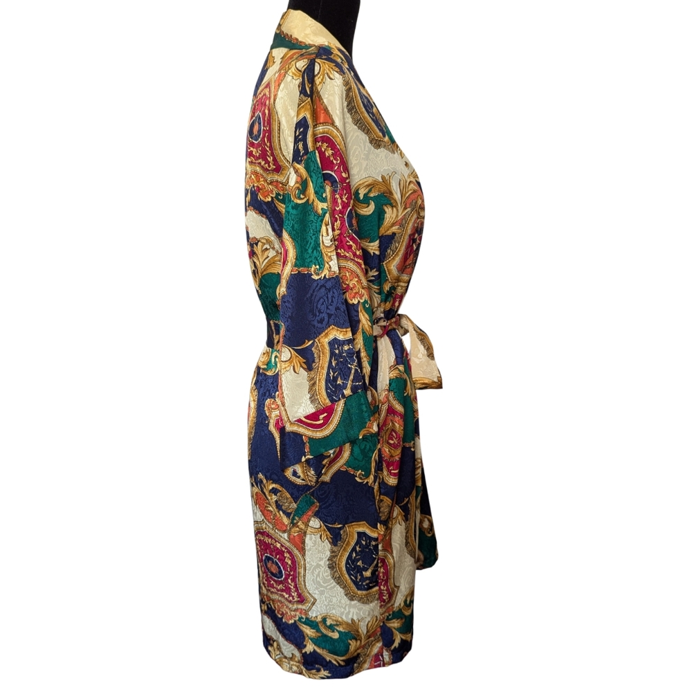 Incredible Vintage Baroque Patterned Robe - image 3